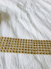 Cinta Strass gold 6 lineas - Imagen 2