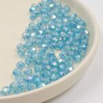 BOLSA BOLITAS FACETADAS  CELESTE 6MM X 500 GRS (21- 30)