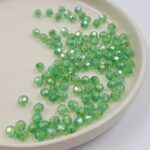 BOLSA BOLITAS FACETADAS VERDE 6MM X 500 GRS (21- 30)