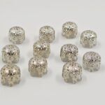 FILIGRANA CALOTA DE METAL NIQUEL  29*20MM X 500 GRS