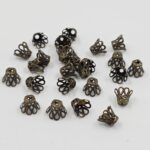 FILIGRANA METAL BRONCE 8*6MM  (500 UNIDADES APROX) X 55 GRS.