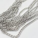 CADENA ALAMBRE NIQUEL 1,2MM  ESLABON 7 X 5MM APROX 
X 100 MTS.