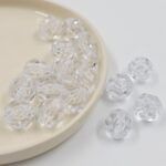 CAIREL ACRILICO FACETADO BOLITA  PASANTE 18MM.
X 500 GRS.