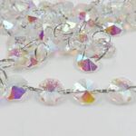 TIRA BOTÓN OCTOGONAL VIDRIO EFECTO BOREAL AB TIRA X 10 METRO. . - Imagen 2