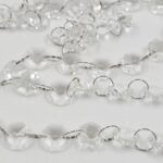 TIRA BOTÓN OCTOGONAL VIDRIO TRANSPARENTE X 1 METRO.
X 50 TIRAS. - Imagen 2