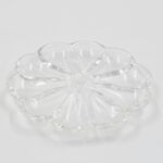 PLATILLO DE VIDRIO TRANSPARENTE 8 CM CON AGUJERO CENTRAL. - Imagen 2
