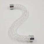 BRAZO DE VIDRIO CON PUNTERA DE METAL 2 CM DE DIÁMETRO X 20 CM DE LARGO.
X 40 UNIDADES.