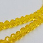 CRISTAL DE ROCA DONA 9MM AMARILLO.
X 1 TIRA. - Imagen 2