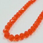 CRISTAL DE ROCA DONA 9MM NARANJA.
X 1 TIRA. - Imagen 2