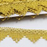 PASAMANERIA GOLD 3.5 CM DE ANCHO.X 10 YARDAS - Imagen 2