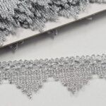 PASAMANERIA PLATEADA 3.5 CM DE ANCHO.
X 10 YARDAS - Imagen 2