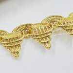 PASAMANERIA GOLD 2.5 CM DE ANCHO.
X 10 YARDAS. - Imagen 2