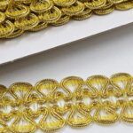 PASAMANERIA GOLD 3 CM ANCHO.
X 10 YARDAS. - Imagen 2