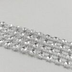 CINTA DE FALSO STRASS SILVER 4 LINEAS. 
X 10 YARDAS. - Imagen 2