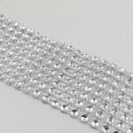 CINTA DE FALSO STRASS SILVER 8 LINEAS. 
X 10 YARDAS. - Imagen 2