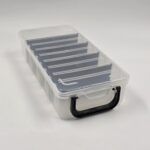 MALETIN ORGANIZADOR 5 DIVISIONES TRANSPARENTE.