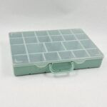 MALETIN ORGANIZADOR 23 DIVISIONES VERDE PASTEL.