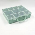 MALETIN ORGANIZADOR 11 DIVISIONES VERDE PASTEL.