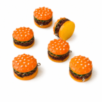 DIJE RESINA HAMBURGUESA X6 UNIDADES