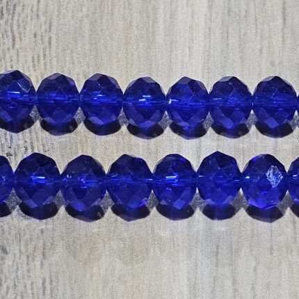 TIRA DE CRISTAL DONA 9 MM AZUL.