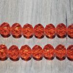 CRISTAL DE ROCA DONA 9MM NARANJA X TIRA.