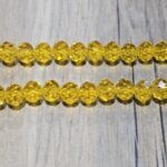 TIRA DE CRISTAL DONA 9 MM AMARILLO.