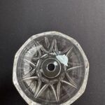 Platillo De Vidrio 10 Cm  Con Perforación En El Centro Únicamente (93 Unidades)