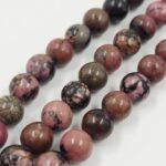 PIEDRA NATURAL RODONITA ROSADA.BOLITA 8MM X TIRA 38 CM. (EMA 23-1 ) - Imagen 2