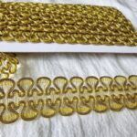 PASAMANERIA GOLD 3 CM ANCHO X 10 YARDAS.