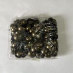 1 PAQUETE DE TACHAS BRONCE VIEJO 19MM X 200 UNIDADES.