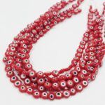 OJO TURCO DE VIDRIO 6MM ROJO.
X 1 TIRA.