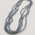 CRISTAL DE ROCA CILINDRO 6MM.
 X 1 TIRA.