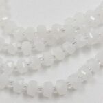 CRISTAL DE ROCA CILINDRO BLANCO 6MM.
X 1 TIRA. - Imagen 2