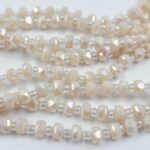 CRISTAL DE ROCA CILINDRO ROSA NUDE 6MM.
X 1 TIRA. - Imagen 2