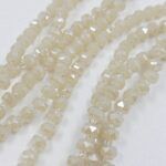 CRISTAL DE ROCA CILINDRO BEIGE 6MM.
X 1 TIRA. - Imagen 2