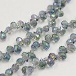 CRISTAL DE ROCA GOTA 4*6MM. 
X 1 TIRA.