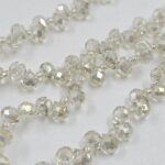 CRISTAL DE ROCA GOTA CHAMPAGNE 4*6MM.
X 1 TIRA.