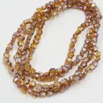 CRISTAL DE ROCA FLOR CARAMELO 
6MM.
X 1 TIRA. - Imagen 2