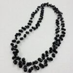 CRISTAL DE ROCA GOTA NEGRO 4*6MM.
X 1 TIRA. - Imagen 2