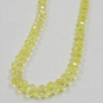 CRISTAL DE ROCA DONA 12MM AMARILLO PASTEL.
X 1 TIRA. - Imagen 2