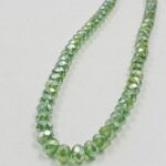 CRISTAL DE ROCA DONA 12MM VERDE TORNASOL.
X 1 TIRA. - Imagen 2