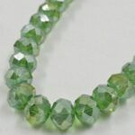 CRISTAL DE ROCA DONA 12MM VERDE TORNASOL.
X 1 TIRA.