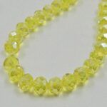 CRISTAL DE ROCA DONA 12MM AMARILLO PASTEL.
X 1 TIRA.