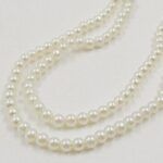 PERLAS DE VIDRIO CHAMPAGNE 6 MM.
X 1 TIRA.