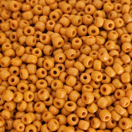 MOSTACILLÓN DE VIDRIO 4MM TONO NARANJA x 500 GRS.