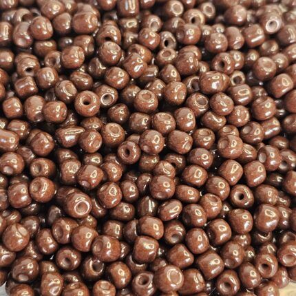 MOSTACILLÓN DE VIDRIO 4MM TONO CHOCOLATE x 500 GRS.