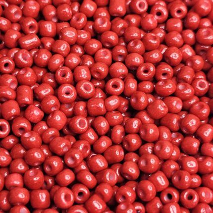 MOSTACILLÓN DE VIDRIO 4MM TONO ROJO x 500 GRS.
