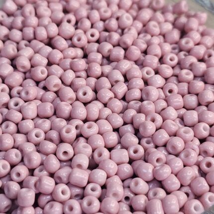 MOSTACILLÓN DE VIDRIO 4MM TONO ROSA x 500 GRS.