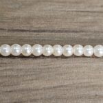 TIRA PERLAS DE VIDRIO BEIGE 4 MM X TIRA.