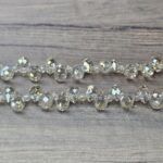 CRISTAL DE ROCA GOTA CHAMPAGNE 4*6MM X TIRA.